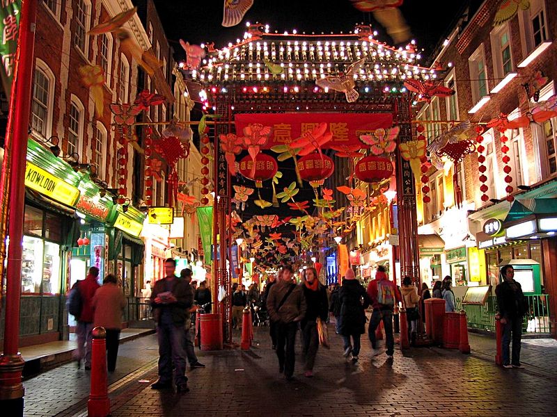 Dzielnica Soho i Chinatown w Londynie